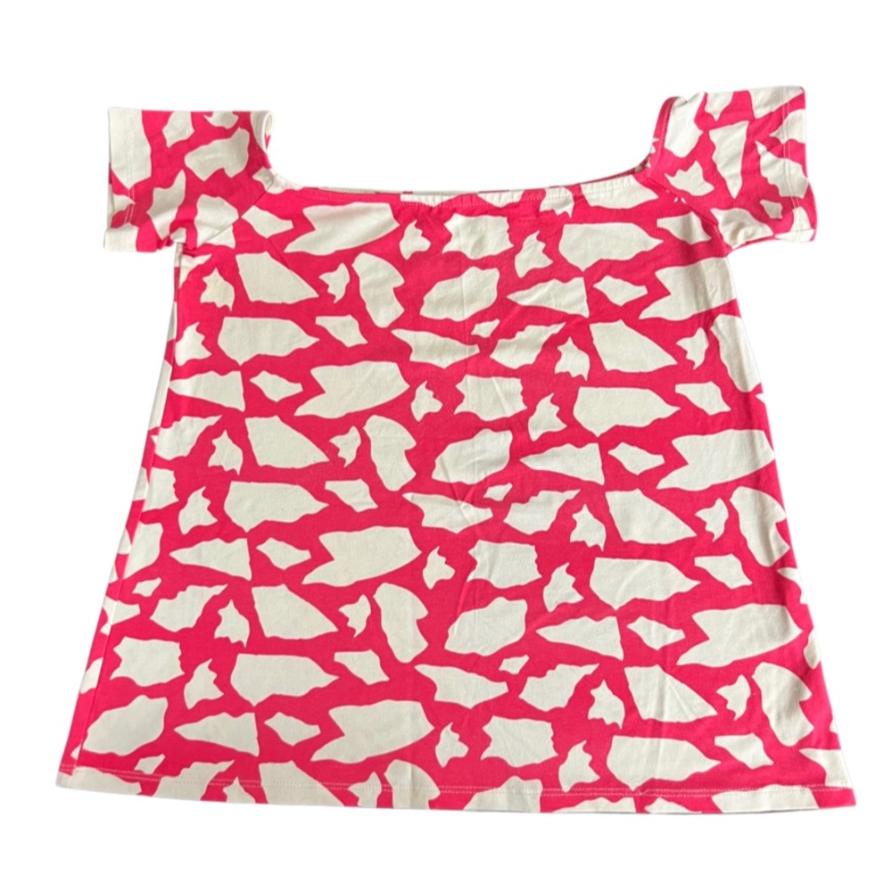 Fighting Eel girls pink and white blouse
